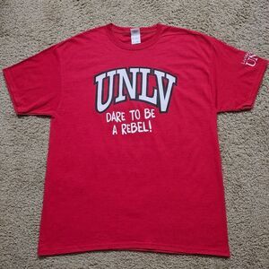 Jerzees UNLV Red Graphic Dri-Power Unisex T-Shirt #4